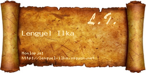Lengyel Ilka névjegykártya